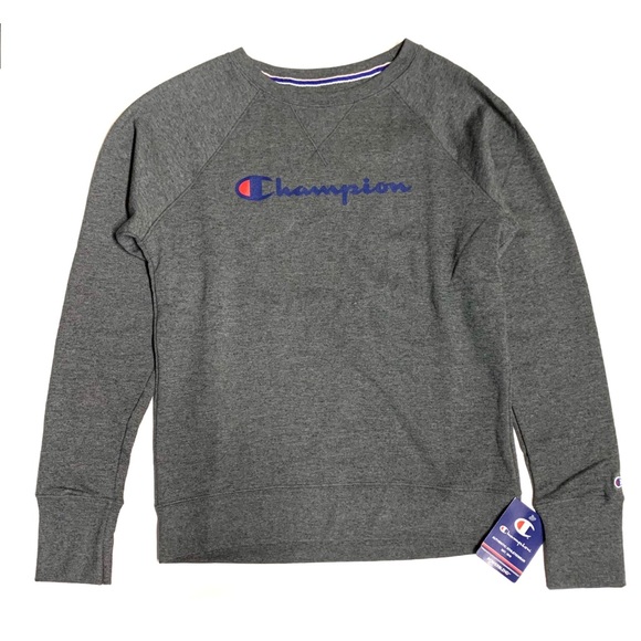 Champion Powerblend Boyfriend Logo Pullover - Picture 2 of 8